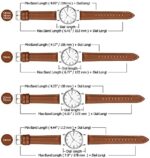 Fullmosa 12 Farben Uhrenarmband, Axus Serie Lederarmband Ersatz-Watch Armband Schliesse für Herren Damen Uhren – Bild 4