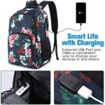 YAMTION Rucksack Damen,Schulrucksack Mädchen Teenager Tagesrucksack Frauen mit Laptopfach für Schule Uni Reisen – Bild 2