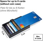 ZNAP Kreditkartenetui mit Geldklammer, Slim Wallet, Kartenetui, Portemonnaie, Geldbörse für Damen und Herren – Bild 3