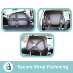 Onco 360° Baby Autospiegel, 100% Bruchsicherer Rücksitzspiegel für eine Sichere Fahrt, Baby Erstausstattung & Auto Zubehör, Anpassbar, Geeignet für allerlei Kopfstützen – Bild 11