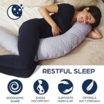 Niimo 2-in-1 Schwangerschafts- & Stillkissen – Ergonomisch, Waschbar, 100 % Baumwolle – Dschungel – Bild 2
