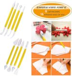 Buluri Fondant Ausstechformen Set, Backen Fondant Set DIY 84 Fondant Ausstecher Set Buchstaben Dekoration Mit Premium Backzubehör, Zahlen, Buchstaben,Passend für Cupcakes,Fondant Modellierwerkzeug – Bild 6
