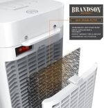 Brandson - Heizlüfter mit Fernbedienung - Keramik-Heizlüfter Badezimmer energiesparend leise - Schnellheizer mit Oszillationsfunktion - 2X Heizstufen - Timer - Heizung Heater - GS-Zertifiziert – Bild 3