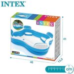 Intex 56475NP - Aufblasbares Swim Center Family Lounge, Blau Transparent / Weiss 229 x 229 x 66 cm – Bild 7