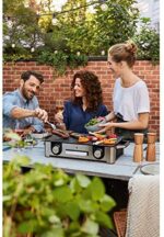 WMF Lono Master-Grill, Elektrogrill, 50 x 28 cm, Tischgrill elektro mit Windschutz und Auffangschale, Outdoorzertifiziert für Barbecue, 2 getrennt regulierbare Grillflächen, 2400 W, edelstahl matt – Bild 14