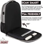 MATEIN Laptop Rucksack, Anti Diebstahl Tasche Herren Arbeit Rucksack Wasserfeste College Schulrucksack mit USB Ladeanschluss für Männer, Frauen, Arbeit, Reisen, Business, Schule – Bild 2