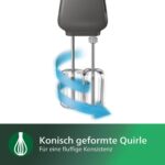 Philips Domestic Appliances HR3741/00 Handmixer, 450 W, 5 Geschwindigkeiten plus Turbo weiss/schwarz – Bild 3