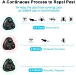 JingleBely Ultraschall Schädlingsbekämpfer, mäuseabwehr Mäuse Vertreiben Mückenschutz, Mäuse, Kakerlaken, Insekten, Ratten, Spinnen, Ameisen, Für den Innenbereich bis 200㎡ – Bild 4
