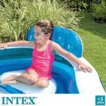 Intex 56475NP - Aufblasbares Swim Center Family Lounge, Blau Transparent / Weiss 229 x 229 x 66 cm – Bild 5