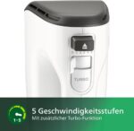 Philips Domestic Appliances HR3741/00 Handmixer, 450 W, 5 Geschwindigkeiten plus Turbo weiss/schwarz – Bild 4