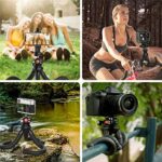 Anozer Handy Stativ, Smartphone Stativ flexibel, Tragbar Kamera Stativ mit Universalclip und Kaltschuhhalterung, um 360 °drehbares Tripod Selfie Stick für Smartphone, SLR-Sportkamera – Bild 7