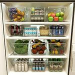 FINEW Kühlschrank Organizer Set, Hochwertig Speisekammer Vorratsbehälter mit Griff, Durchsichtig Aufbewahrungsbox Organizer, ideal für Küchen, Kühlschrank, Schränke, BPA Frei – Bild 4