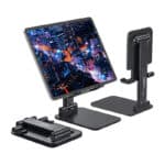 Anozer Tablet Ständer klappbar, höhenverstellbar Tablet Halterung, Universal tragbar Schreibtisch Tablet Stand Tabletständer, verstellbar Nachttisch Tab Halter für Handy, iPad, Samsung Galaxy Tab usw.