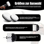 Bürstenaufsatz Bohrer Set – 4-teilig, Reinigungsbürsten für Akkuschrauber (2–5 Zoll) – Bild 2
