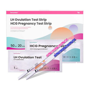 Femometer 50 Ovulationstest + 20 Schwangerschaftstest 25 mIU/mL optimaler Sensitivität