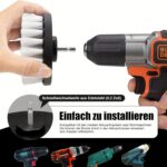 Bürstenaufsatz Bohrer Set – 4-teilig, Reinigungsbürsten für Akkuschrauber (2–5 Zoll) – Bild 5