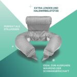Koala Babycare Stillkissen Schwangerschaftskissen Seitenschläferfkissen mit Bezug aus 100% Baumwolle, Zertifiziertes Medizinprodukt, Lagerungskissen Erwachsene, Koala Hugs Plus – Bild 4