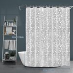 Funria Duschvorhang 180x180 cm Eva Badevorhang Anti-schimmel Wasserdicht 3D Effekt Badezimmer Vorhänge