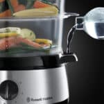 Russell Hobbs Dampfgarer 9 L – mit Reisschale, Eierhalter & Timer, BPA-frei