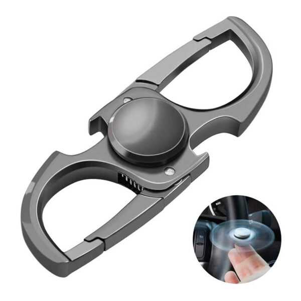 HONZIN Auto Schlüsselanhänger,Schwere Flaschenöffner Fingertip Gyroskop multifunktionale Business Schlüsselbund