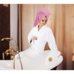 Utopia Towels, Handtuch Set 8 Stück, Viskose Streifen Handtücher, 600 g/m² Ring Spun Baumwolle, hoch saugfähige Handtücher – Bild 6