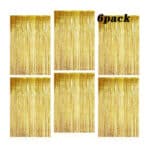 O-Kinee Lametta Vorhang ,Folienvorhänge,6 Stücke Folie Fringe Shimmer Vorhang, Folienfransen Vorhang Tinsel Curtain,Glitzer Vorhang Geburtstagsdeko Funkeln Dekoration(1m x 2m)