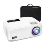 TOPVISION Heimkino Beamer, 9500 Lumen Video Beamer with 150.000 Stunden Verlängert, Native 1080P LCD Beamer Full HD, 4K 350'' Heim/Berufsprojektor für Smartphone/PC/TV-Box/Laptop/PS4/PPT