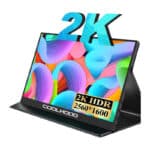 Portable Monitor - COOLHOOD Tragbarer Monitor 13.3 Zoll 2560x1600 Mobiler Monitor mit USB C HDMI Typ-C, Externes Display IPS Bildschirm für Laptop/PC/Xbox/PS4/Switch/Phone