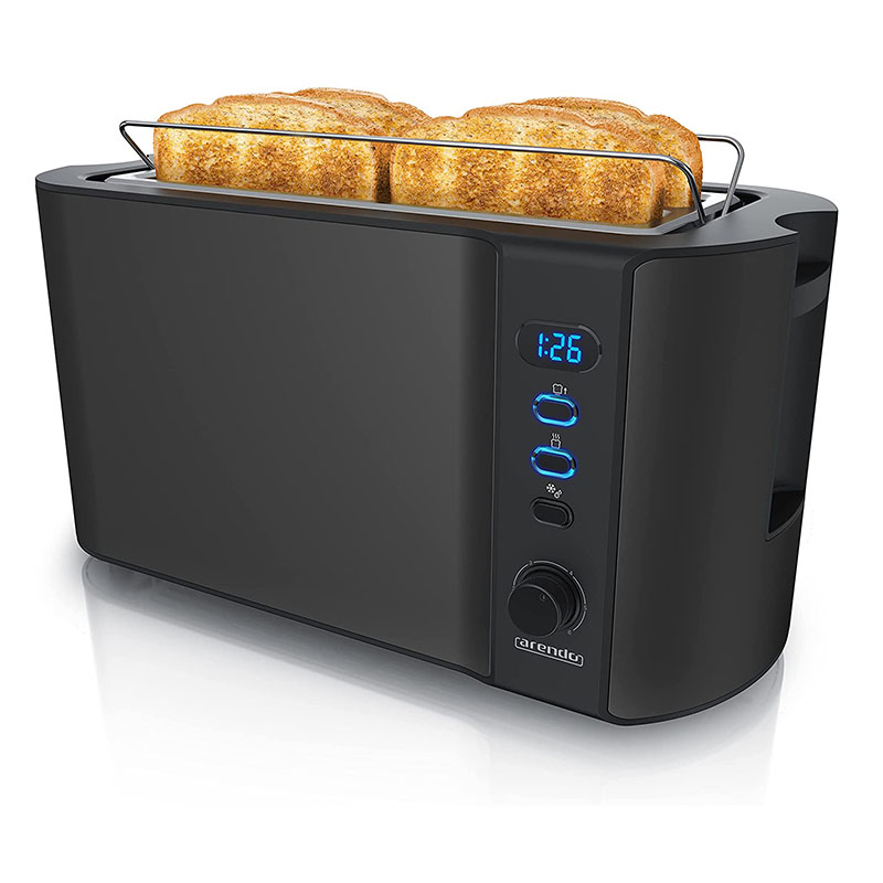 Sandwich Edelstahl Toaster für 4 Scheiben Toastbrot rösten 