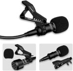 Lavalier Mikrofon für Handy und PC, 2M Mini Omnidirectional Kondensator Lapel Mic mit 2 Transformation, Perfekt für Interview, Videokonferenz, Podcast, Diktat usw. – Bild 2