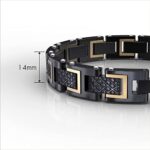 COOLMAN Herren Armband Edelstahl Armbänder für Männer Grösse einstellbar 20-22 cm, Rennlegende-Serie – Bild 3