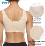 Vertvie Womens Strech Ohne Buegel Push up Yoga Sports BH Bra Top Set Fuer Fitnesstraining Polsterung 3er Pack – Bild 3