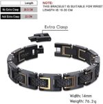 COOLMAN Herren Armband Edelstahl Armbänder für Männer Grösse einstellbar 20-22 cm, Rennlegende-Serie – Bild 2