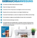 100 Blatt Fotopapier A4 hoch glänzend tintenstrahldrucker fotopapier Fotokarten Photokarten Sofort Trocken Wasserfest Hochweiss fotoblätter – Bild 7