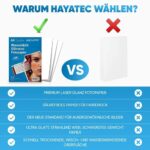 100 Blatt Fotopapier A4 hoch glänzend tintenstrahldrucker fotopapier Fotokarten Photokarten Sofort Trocken Wasserfest Hochweiss fotoblätter – Bild 5