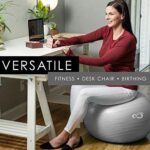 Gymnastikball, extra dick, professionelle Balance und Stabilität, Anti-Burst getestet, unterstützt 997,9 kg, inkl. Handpumpe und Trainingsanleitung – Bild 5