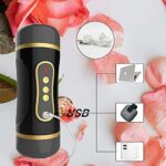 Taschenmuschi elektronisch zum Masturbieren für den Mann, mit 10 Vibration, Vibratoren 2-in-1 Masturbator, das Sexspielzeug für den Mann, Blowjob Cup Oral-Masturbator, Cup-Masturbatoren – Bild 4