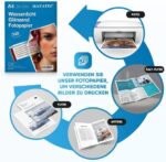 100 Blatt Fotopapier A4 hoch glänzend tintenstrahldrucker fotopapier Fotokarten Photokarten Sofort Trocken Wasserfest Hochweiss fotoblätter – Bild 6