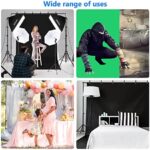 NEEWER 2.6m x 3m / 8.5Fuss x 10Fuss Hintergrund Support System und 800W 5500K Schirme Softbox kontinuierliche Beleuchtung Kit für Fotostudio Produkt, Porträt- und Videodrehfotografie – Bild 3