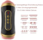 Taschenmuschi elektronisch zum Masturbieren für den Mann, mit 10 Vibration, Vibratoren 2-in-1 Masturbator, das Sexspielzeug für den Mann, Blowjob Cup Oral-Masturbator, Cup-Masturbatoren – Bild 2