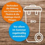 ARDAP Biotonnen-Pulver 500g, Gegen Fliegen, Maden, Ungeziefer & üble Gerüche, Entzieht Feuchtigkeit & verhindert Schimmel – Bild 4