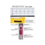 HOMEYEE Damen Elegant Kontrastfarbe Kurzarm Sommer Business Bleistiftkleid – Bild 2