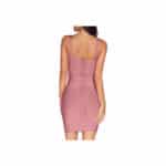 Madam Uniq Damen Rayon Bandage Kleider Bodycon Strap Mini Club Kleid – Bild 4