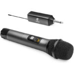 Drahtloses Mikrofon, TONOR UHF Metall Kabelloses Handmikrofon System mit wiederaufladbarem Receiver, 1/4 “ Ausgang für Verstärker, PA-System, singende Karaoke Maschine, 60m (TW-620)