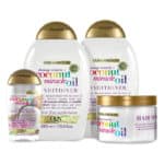 OGX Coconut Miracle Oil Set mit Shampoo, Conditioner, Haarmaske und Öl