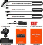 VANTRUE N4 3 Lens Dashcam 1440P + Dual 1080P Kamera Auto, 4K 3840x 2160P vorne, Infrarot-Cut Nachtsicht, 24/7 Parkmodus, WDR 2.45 Zoll IPS, Hitzebeständig Superkondensator Dash Cam G Sensor Max 512GB – Bild 9