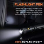 BIIB Geschenke für Männer, Taktischer Stift mit LED, Männer Geschenke für Papa/Opa
