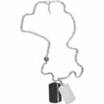 Schwarz und silber
