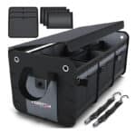 Fortem Kofferraum Organizer, Kofferraumtasche, Zusammenklappbarer Auto Organizer Kofferraum mit Fächern, Rutschfester Boden, Verstellbare Sicherungsriemen, Klappbarer Deckel