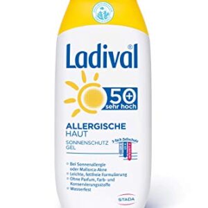 Ladival Allergische Haut Sonnenschutz Gel, Parfümfreies Sonnengel für Allergiker, ohne Farb und Konservierungsstoffe